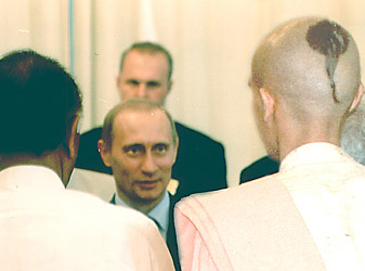 Мадана Мохан прабху на встрече с Владимиром Путиным. Фото: предоставлено Мадана Моханом прабху